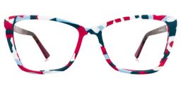 Fountain Cateye Blue-Red Glasses0