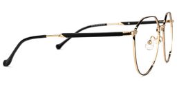 Magaly Geometric Black-Gold Glasses2