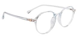 Lara Round White Glasses3