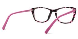 Fleming Rectangle Pink-Floral Glasses4
