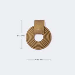 Stylish Acetate Brown Earrings3