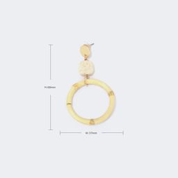 Stylish Annulus White Earrings3