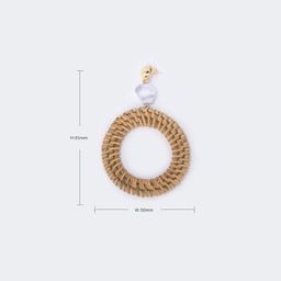 Stylish Round Weave Earrings3