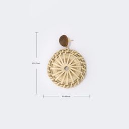 Vintage Round Weave Earrings3