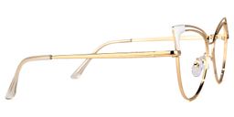 Dieppa Cateye White Glasses2