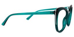 Kennard Cateye Peacock-Blue Glasses2