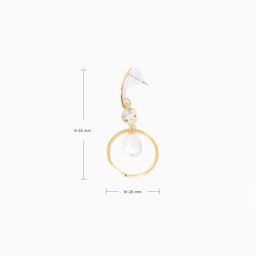 Stylish Pearl Pierced Earrings3