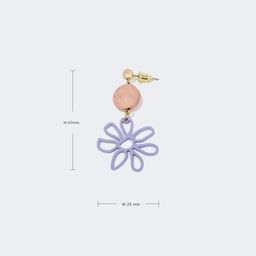 Stylish Purple Daisy Earrings3