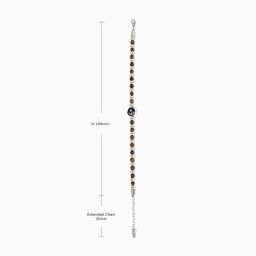 Vintage Beaded Brown-Silver Bracelet3