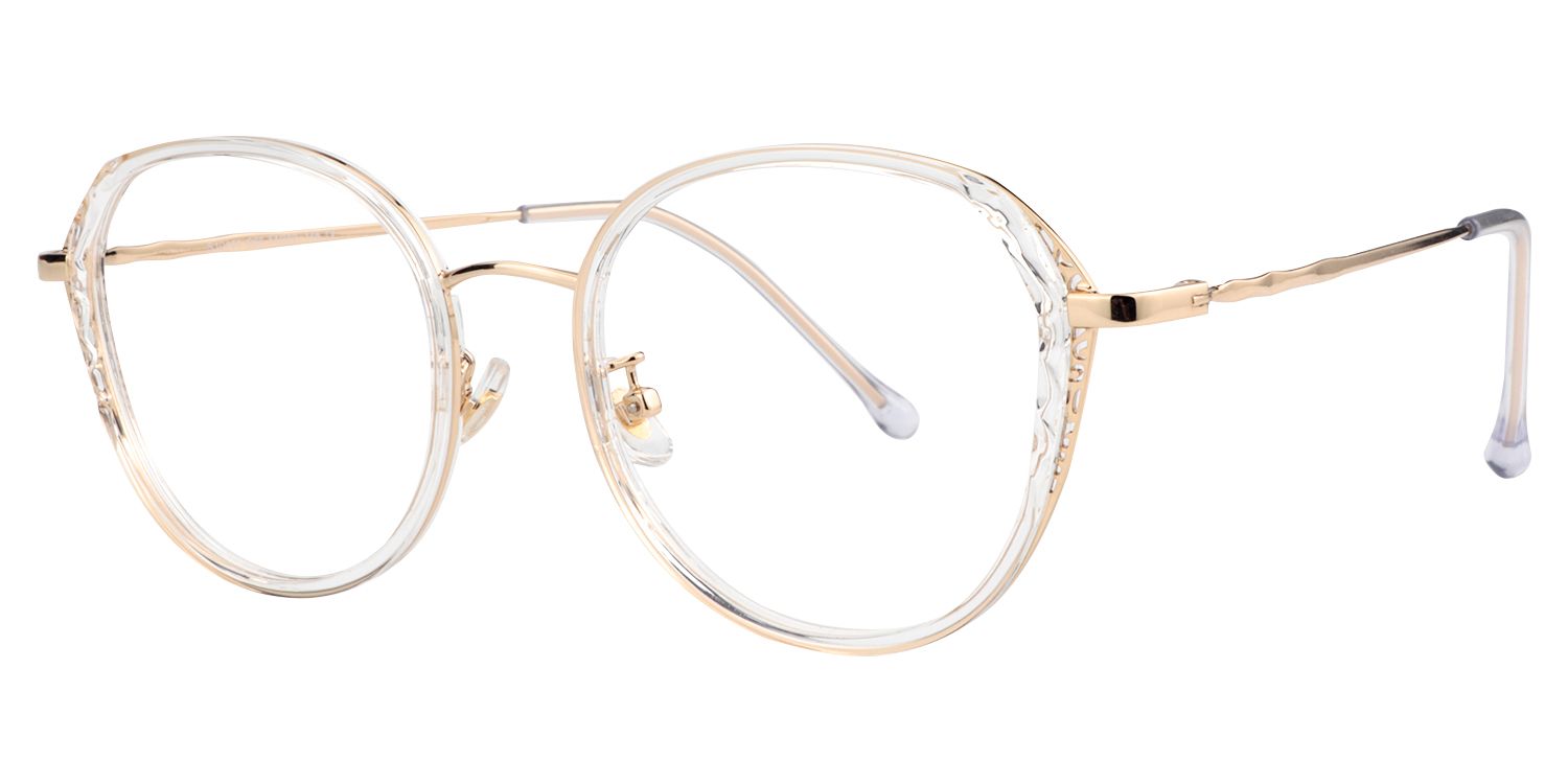 Round White Glasses | Zeelool Glasses2