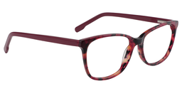 Belinda Rectangle Red Floral Glasses3