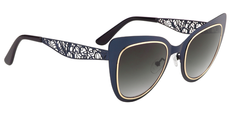 Cateye Dark Blue Sunglasses | Zeelool Sunglasses3