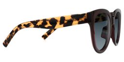 Harrell Dark-Red Square Sunglasses2