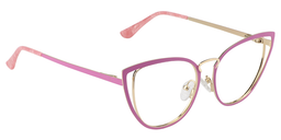 Eras Cateye Pink&Gold Glasses3