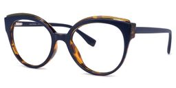 Orlando Cateye Dark-Blue Glasses1