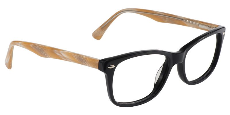 Rectangle Black Glasses | Zeelool Eyeglass Frames3