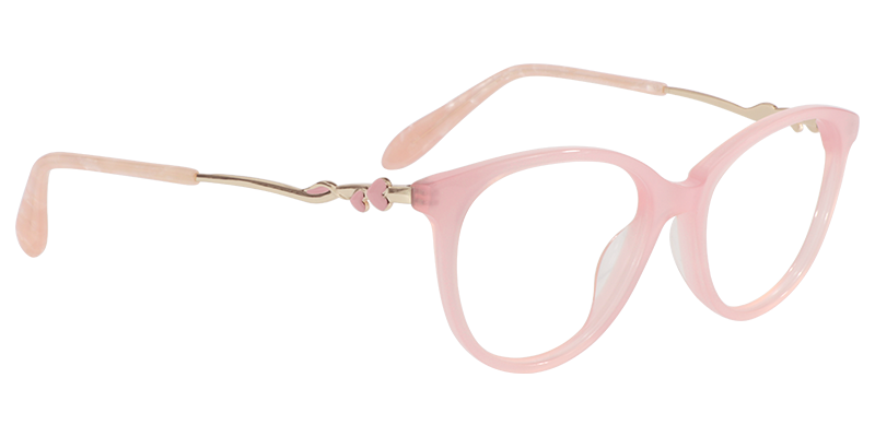 Oval Pink Glasses | Zeelool Eyewears Online3