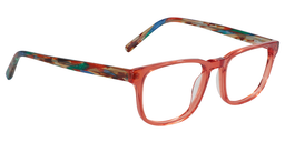 Gloria Rectangle Living Coral Glasses 3