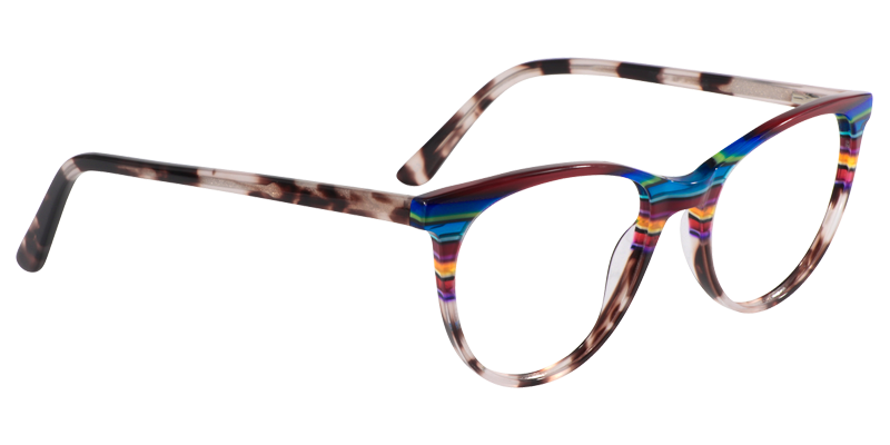 Oval Floral Glasses | Zeelool Eyeglass Frames3