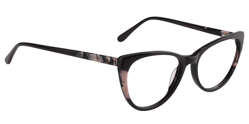 Oval Black Glasses | Zeelool Eyeglass Frames3