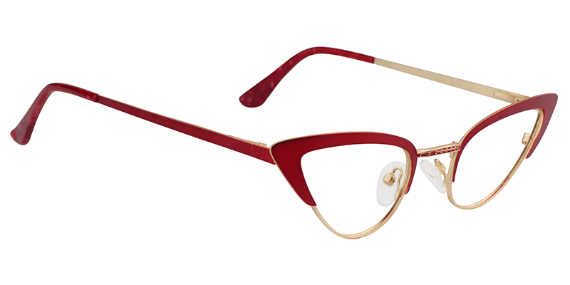 Cateye Red Glasses | Zeelool Eyeglass Frames3