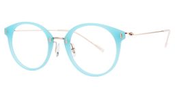 Fiona Round Light Blue Glasses2