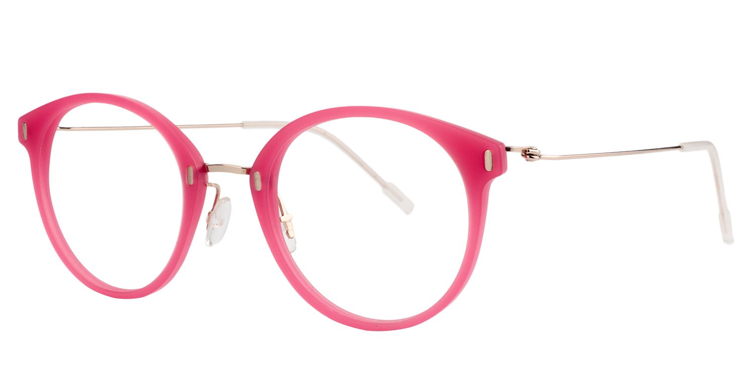 Round Rosered Glasses | Zeelool Glasses2