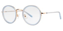Tracy Round Light Blue Glasses3