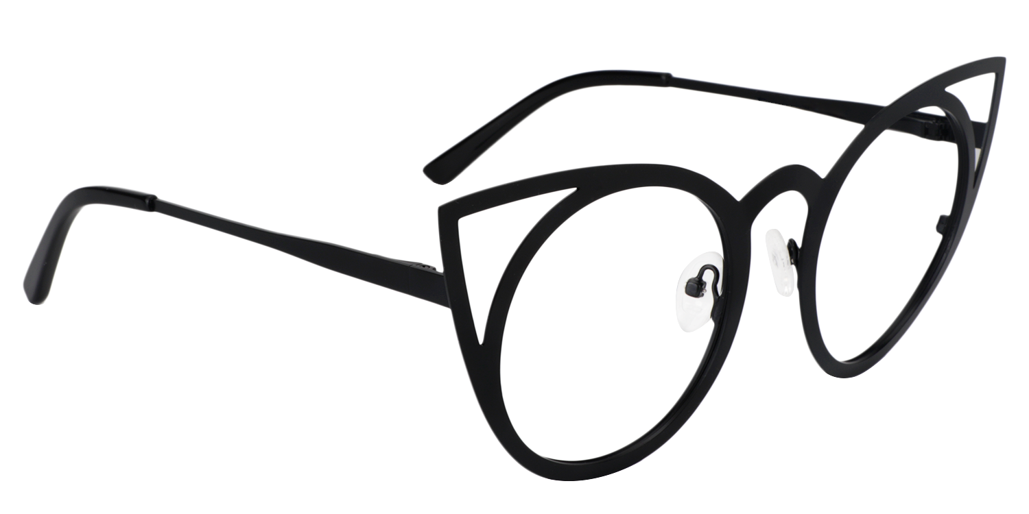 Cat-eye Black Glasses | Zeelool Glasses2