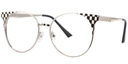 Jerry Cat Eye Silver Glasses 2