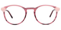 Eudora Round Pink Glasses0