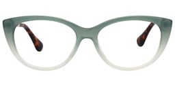 Zenobia Cat Eye Green Glasses0