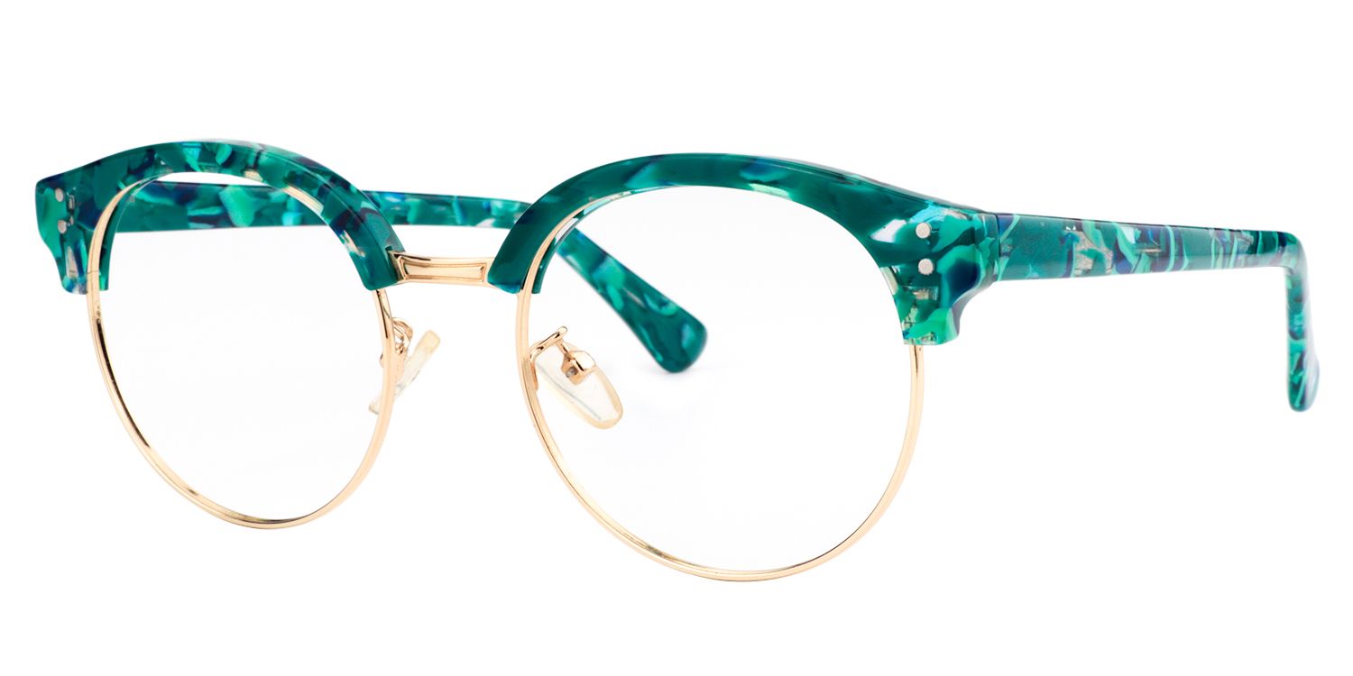 Round Green Glasses | Zeelool Glasses3