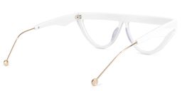 Gyllenhaal Cateye White Glasses4