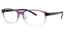 Hanny Rectangle Purple Glasses3