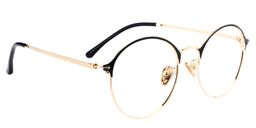 Bevis Round Black Glasses2