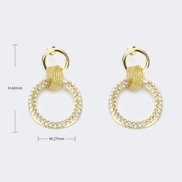 Stylish Round Shape Pearl-Decorated Earrings3