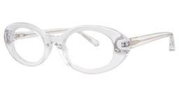 Calista Oval Clear Sunglasses2