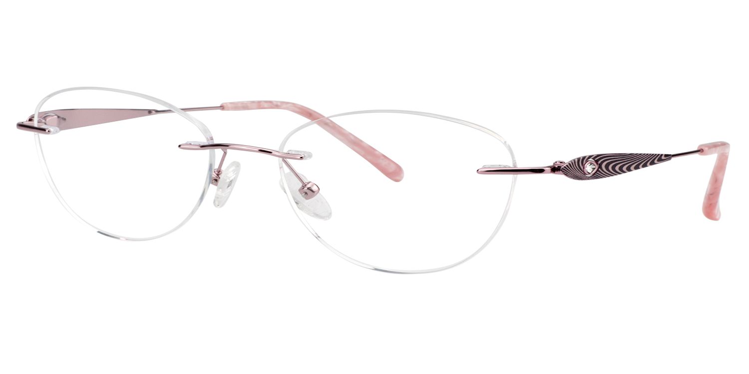 Oval Rose Gold Glasses | Zeelool Glasses3