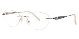 Melody Oval Gold Glasses2