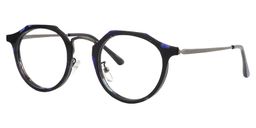  Fleur Geometric Blue Floral Glasses3