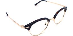 Malcolm X Browline Gold-Tortoise Eyeglasses3