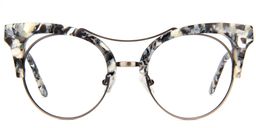 Madeline Cat Eye Marble Color Glasses0