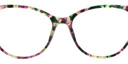 Cleo Cat Eye Purple Floral Glasses2