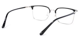 Quiller Rectangle Black Glasses4
