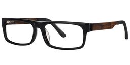 Henry Rectangle Black Glasses2