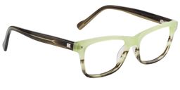 Debbie Rectangle Green Glasses3
