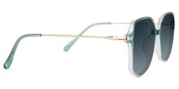 Payton Green Geometric Sunglasses3
