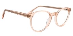 Andrew Round Beige/Clear Glasses2