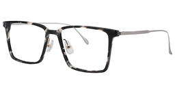 Mason Rectangle Black&Clear Glasses4